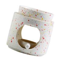 Colorful Dots Ceramics Oil Burners Aromas Lamp with Tealight Holder and Removable Bowl for Home Fragrances Diffusions 3