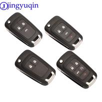 jingyuqin 2/3/4/5 B Remote Key Shell Case Cover For OPEL VAUXHALL Insignia Astra Zafira For Chevrolet Cruze For Buick 5 buttons apelsino žievelės spalva