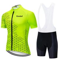2025 Short Sleeve Cycling Jersey Clothes Bib Short Set Gel Pad Mountain Cycling Clothing Outdoor Mtb Ropa Ciclismo  Bike Wear Asian size-S