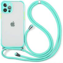 Protective Case for iPhone 11 Pro Max - PROSHOP - Turquoise - Rigid - Frosted - With Lanyard turkis