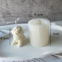 Meškiukas Šuo Galvos Žvakės Formelė Mielas Gyvūno Formos Rankų Darbo Aromaterapinis Gipso Muilo Silikoninė Formelė PASIDARYK pats Namų Dekoravimo Įrankiai tamsiai pilka spalva