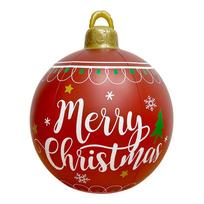 60CM Christmas Inflatable Ball Xmas Tree Decorative Ball PVC Giant Big Large Balls Toy New Year Party Courtyard Ornaments 2025 60cm