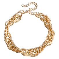 Accessories, Street Tide Exaggerated Twist Thick Chain Metal Necklace, Simple And Cold Temperament Necklace Women auksas