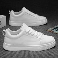 New Spring Style Hong Kong Style Men's Shoes Casual Board Shoes Men's Trendy White Shoes Korean Style Fashionable Single Shoes Student Shoes 39 balta