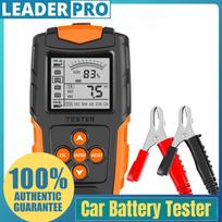 12V/24V Car Battery Tester LCD Digital Battery Analyzer Car Charge Diagnostic Tool SOH SOC CCA IR Measurement Device orange