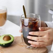 Karščiui atsparus dvigubo stiklo puodelis 80-650 ml alui, pienui, kavai, vandeniui. Skaidrus puodelis. Didmeninė prekyba stikline gėrimų indų puodelių rinkiniu. Dovana 1pc