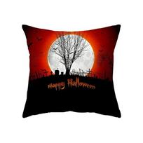 Taie d'oreiller décorative sur le thème d'Halloween, maison hantée croisée, bureau, salon, canapé, voiture 40x40cm