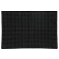 Storas, neslystantis guminis kilimėlis, skirtas virtuvei, viešbučio restoranui, kavinei, juodai(30x45 cm black