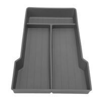 Center Console Organizer Tray Easy Storage Armrest Storage Box Bottom Tray Replacement for Tesla pilka spalva