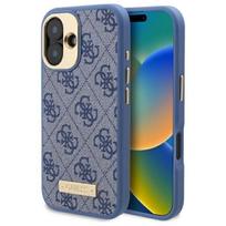 Guess Guhmp16Su4Gprb Iphone 16 6.1 Niebieski/Blue Hardcase 4G Logo Plate Magsafe
