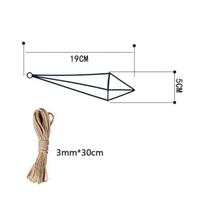 Metalinis geometrinis kabinamas oro augalų laikiklis stovas Oro ananasas Geležinis kabinamas laikiklis S