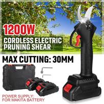 30 mm 600 W belaidės elektrinės žirklės genėjimo žirklės Medžių šakų genėtuvės sodo įrankiai su 7500 mAh 1/2 baterija Only machine