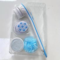 Long handle electric bath brush, soft bristle body exfoliating brush, shower brush for deep cleansing and skin massage, battery free balta