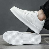Running shoes men's one-pedal elastic men's shoes lazy shoes mesh surface increase white shoes comfortable leather surface through the net men's shoes 39