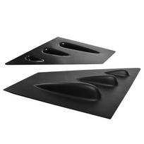2x side window pads with matte black finish for subaru wrx sti 2015-2020