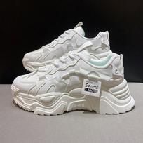 Autumn and winter velvet dad shoes ins tide increase casual sports shoes women's thick-soled versatile cotton shoes women's K- 35 balta