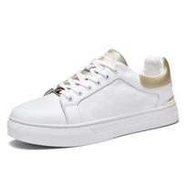 Leather breathable men's shoes new little white tide shoes thin trend versatile casual board shoes 38