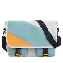 Waterproof Nylon Messenger Bags for Women Canvas Handbags Shoulder Crossbody Bag Large Capacity Casual Students School Bags gray