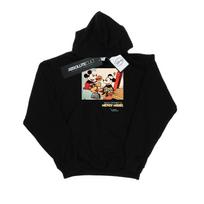 Disney Girls Mickey Mouse Building A Building Hoodie 12-13 juoda