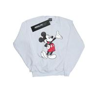 Disney Mens Traditional Wave Mickey Mouse Sweatshirt 3XL balta