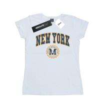 Disney Womens/Ladies Mickey Mouse New York Seal Cotton T-Shirt XXL balta