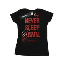 A Nightmare On Elm Street Womens/Ladies Never Sleep Again Cotton T-Shirt S juoda