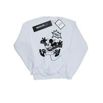Disney Mens Mickey Mouse EEEEEK! Sweatshirt S balta