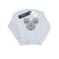 Disney Mens Mickey Mouse Head Of Eyes Sweatshirt XL balta