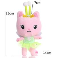 Latest Gabbys Dollhouse Plush Toy Mercat Cartoon Stuffed Animals Smiling Cat Car Cat Hug Gabys Girls Dolls Children Birth Date Gifts white