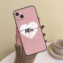 Individualizuotas vardinis raidės marmurinis rožinis telefono dėklas, skirtas iPhone 15 14 13 12 11 16 Pro Max Mini X XS XR Max 7 8 Dangtelis Funda iPhone 7 8