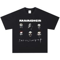 Rammstein T-Shirt, Soft Fabric Casual Daily Wear XXXL gray