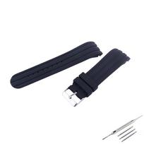 Waterproof 24mm Silicone Watch Strap with Buckle for Outdoor Sports 24mm juoda