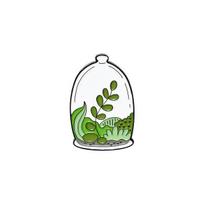 Emerald Green Aloe Vera Cactus Brooch with Creative Drip Oil
