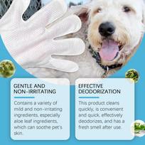 Pet Cleaning Gloves For Dogs Cats Disposable Aloe Wipes Remove Odor Dirt Safely Gentle For Face Eyes Ears