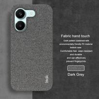 For Poco X8 Pro Max 5G 2026 Luxury Case IMAK Cloth Fabric Pattern Back Shell Xiaomi Poco X8 Pro Case Mi Phone PocoX8 X 8 Funda Poco X8 Pro Max tamsiai pilka spalva