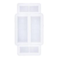 Bar Silicone Mold for Resin Casting Crafts Chocolate DIY Making Mould 94x50x12mm gryna