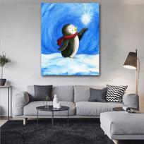 5d „pasidaryk pats“ deimantų mozaikos deimantų siuvinėjimas Puikus animacinis pingvinų broderijos deimantinis paveikslas 20X30
