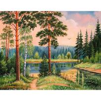 5D Pasidaryk pats deimantinė tapyba Saulėlydžio vaizdas Siuvinėjimo mozaika Kryželiu kalnų krištolo dekoras 20X30CM beige