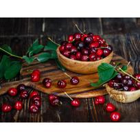 Deimantinis siuvinėjimas Rodyti vaisių krištolinį paveikslą Deimantinis mozaikos vaisius vyšnios paveikslas Kalnų krištolas 20X30CM brown
