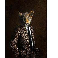 Visas 5D „Pasidaryk pats“ deimantinė tapyba Ponas Leopardas Deimantinė siuvinėjimo technika Pilnas išdėstymas Kryželiu Namų dekoras Rankų darbo dovana 20x30cm