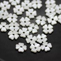 100 vnt. mados imitacijos kriauklių gėlė smėlio spalvos Osmanthus vyšnių žiedlapių palaidi karoliukai, rankų darbo „pasidaryk pats“ priedai 5 gray
