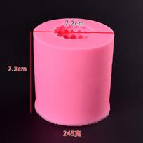 3D Christmas Pine Cone Silicone Candle Mold Beeswax Pinecone Candle Making Mould DIY Handmade Aromatherapy Candles 1PCS pink