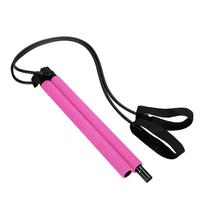 Yoga Pilates Resistance Band Yoga Exercise Foot Loop Body Workout rožinė