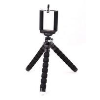 Mobile Phone Holder Flexible Octopus Tripod Bracket for Mobile Phone Camera Selfie juoda