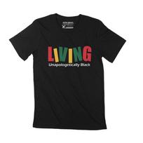 Ultrabasic Vyriški marškinėliai Juodi „Living Matter“ marškiniai beprasmiškai juodi „Living Vintage Apparel“ XS juoda
