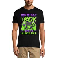 Men's Gaming T-Shirt Birthday Boy - Time To Level Up - Gamer Tee Shirt XS sidabro smėlio spalvos