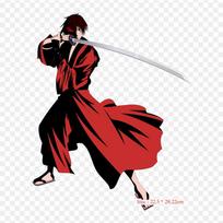 Katana Rurouni Kenshin Kenshin Himura Makoto Shishio Klijuojami pleistrai drabužiams Applique lipdukai ant drabužių Šilumai jautrus individualus pleistras black