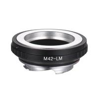 Andoer M42 -LM fotoaparato objektyvo adapterio žiedo pakeitimas M42 varžtu tvirtinamam objektyvui prie Leica Camera M240 juoda