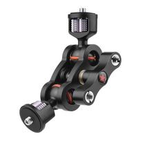 Andoer MA-113 Magic Arm prailginimo kronšteinas Monitoriaus tvirtinimo adapteris Aliuminio lydinio 1/4 colio varžtai juoda