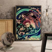 5D pasidaryk pats deimantais siuvinėjimas Demonų naikintojas: Kimetsu no Yaiba Deimantinė Mozaika Namų Dekoravimas Full Round 20X30CM